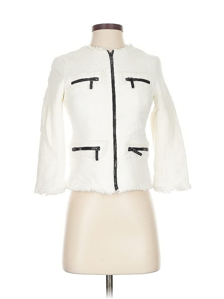 Pre-owned Michael Michael Kors Jacket In White