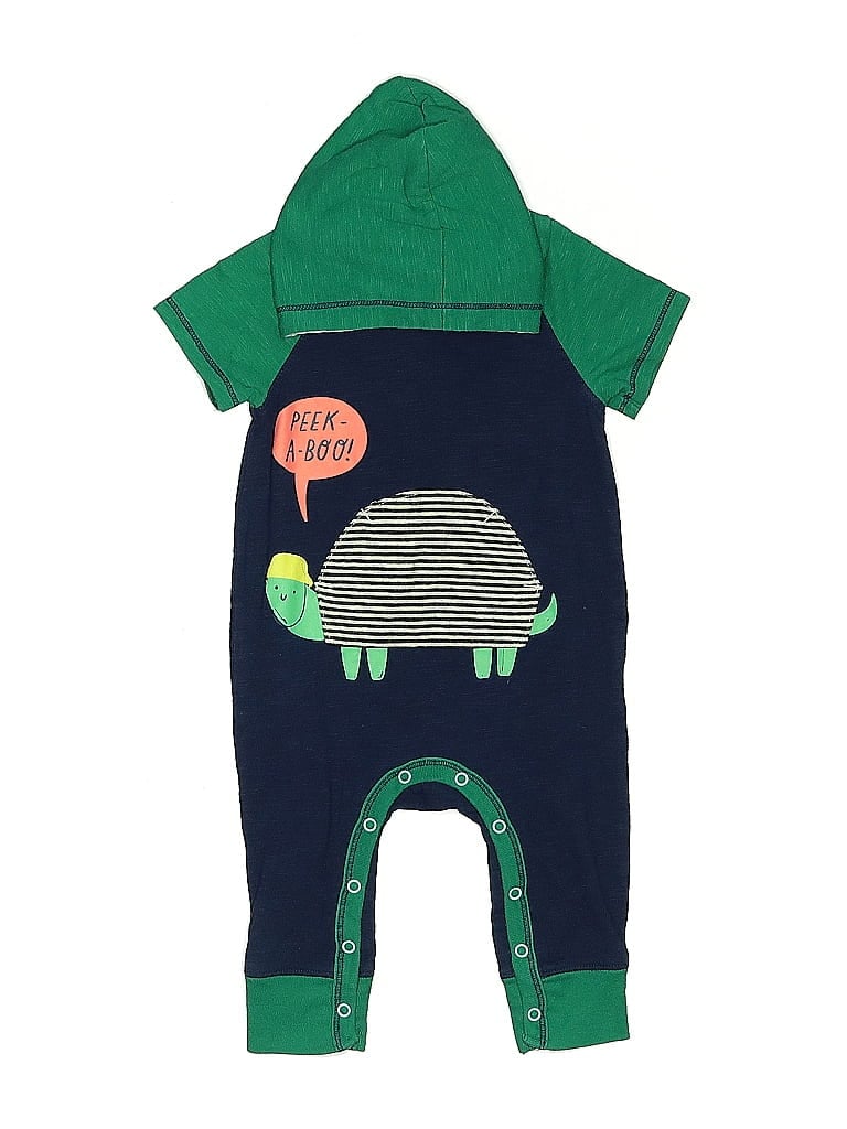 Pre-owned Cat & Jack Babies' Short Sleeve Onesie In Green