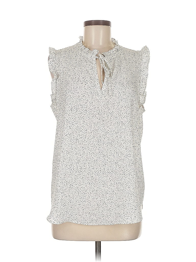 Pre-owned Ann Taylor Loft Outlet Sleeveless Blouse In Silver