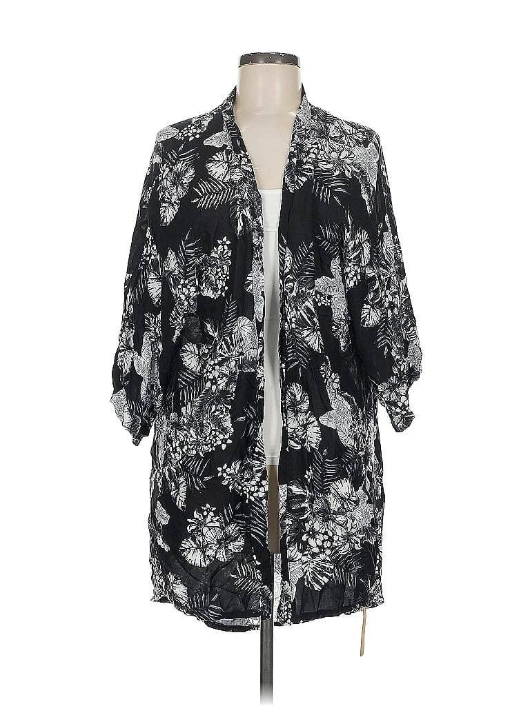 Pre-owned Assorted Brands Kimono In Black