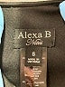 Alexa B Black Cocktail Dress Size 6 - photo 7