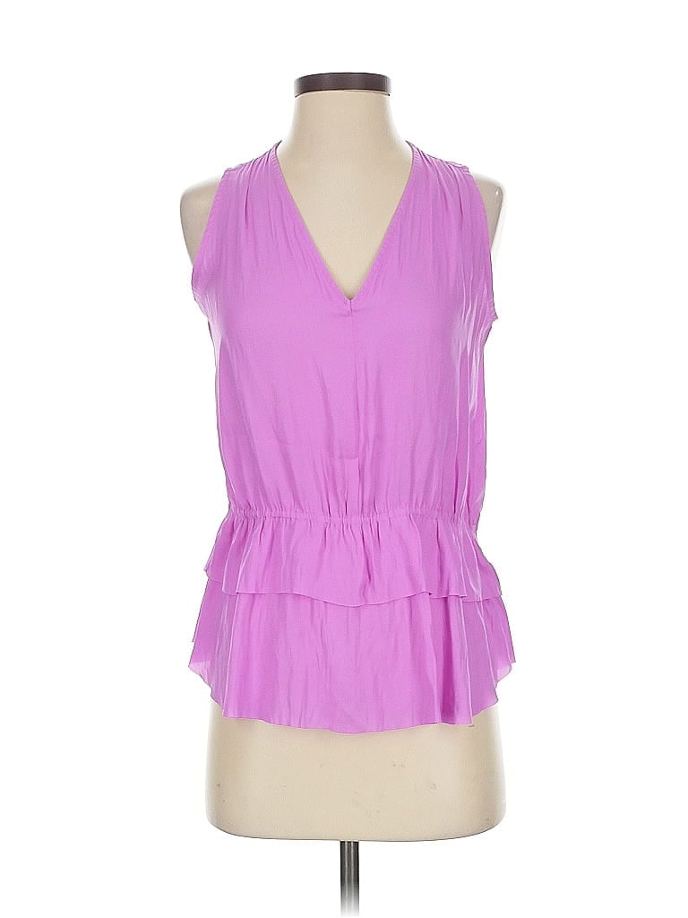 Banana Republic Sleeveless Blouse In Purple