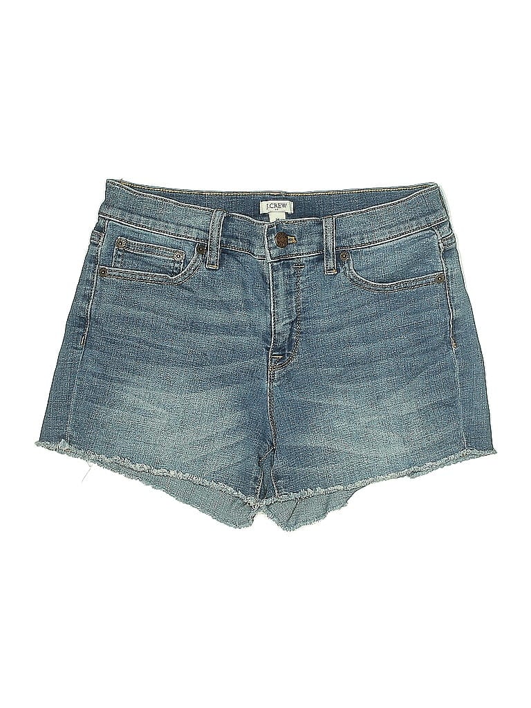 Pre-owned J.crew Factory Store Denim Shorts In Blue