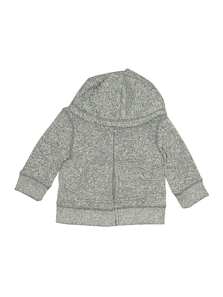 Pre-owned Crazy 8 Babies' Zip Up Hoodie In Gray
