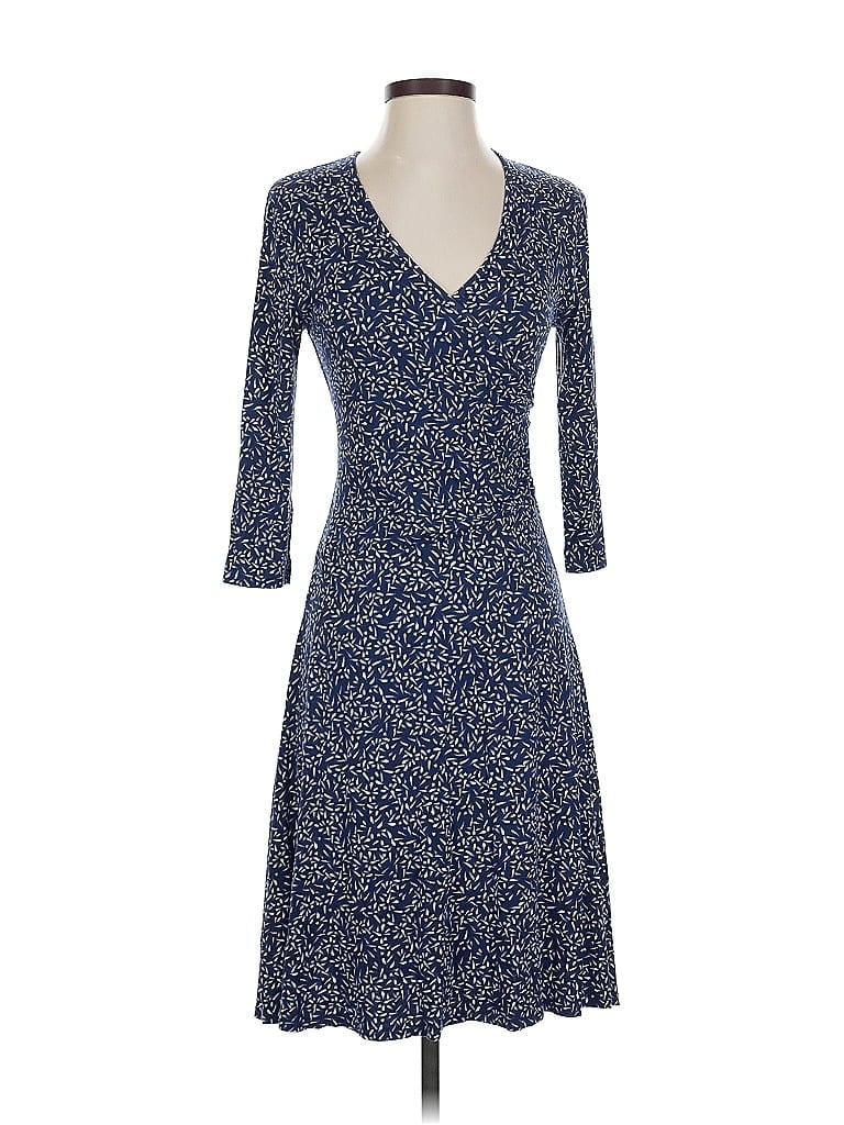 Pre-owned Garnet Hill Casual Dress In Blue