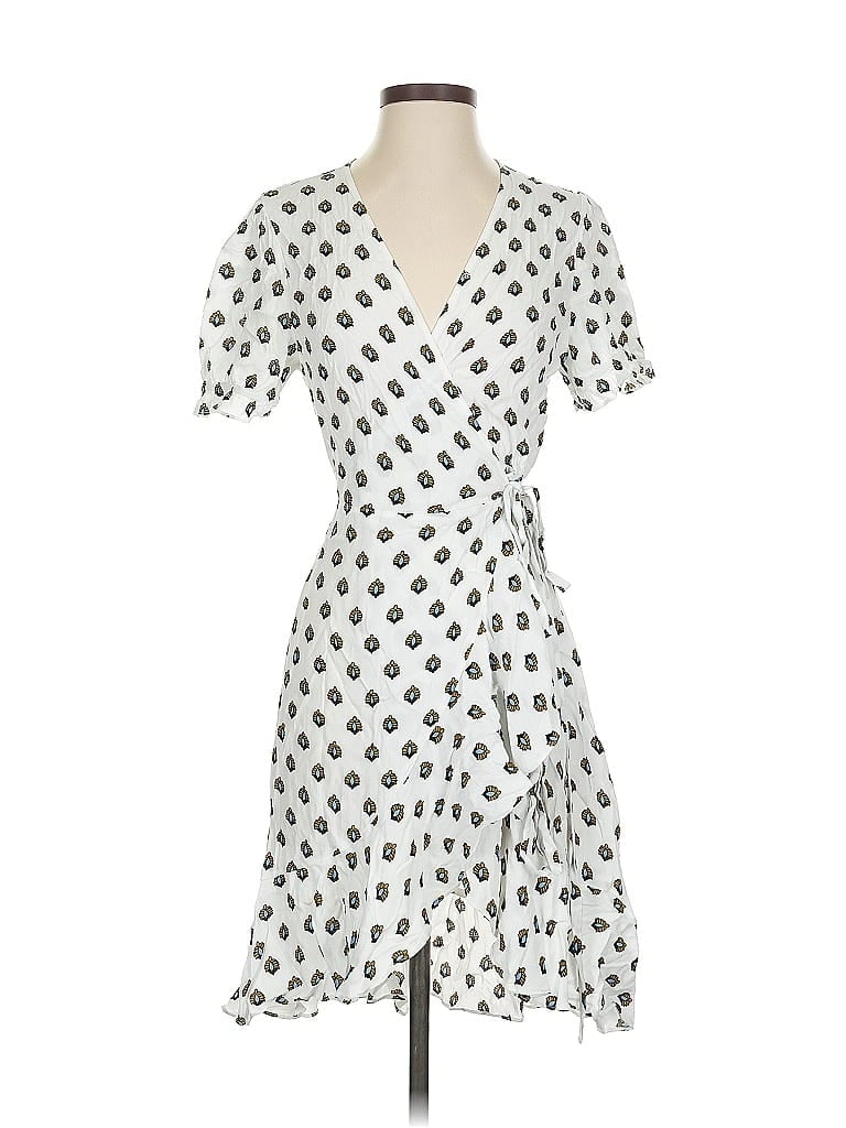 Pre-owned Diane Von Furstenberg Casual Dress In White