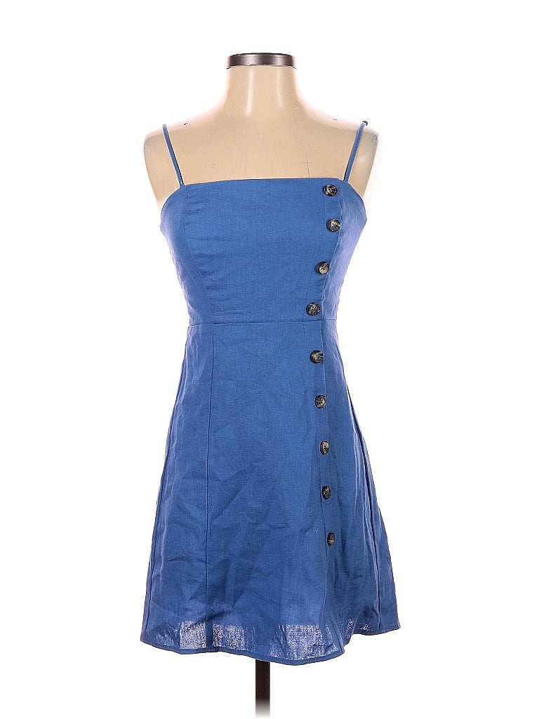 Pre-owned Copper Key Casual Dress In Blue