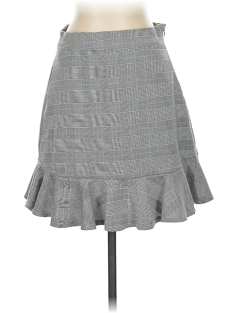 Pre-owned Forever 21 Contemporary Formal Skirt In Gray