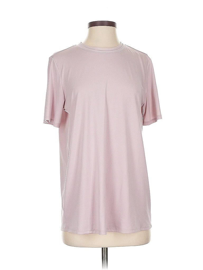 Click to view more detailed imagery on our partner's website Pre-owned Fabletics Short Sleeve Top Pink Crew Neck Tops