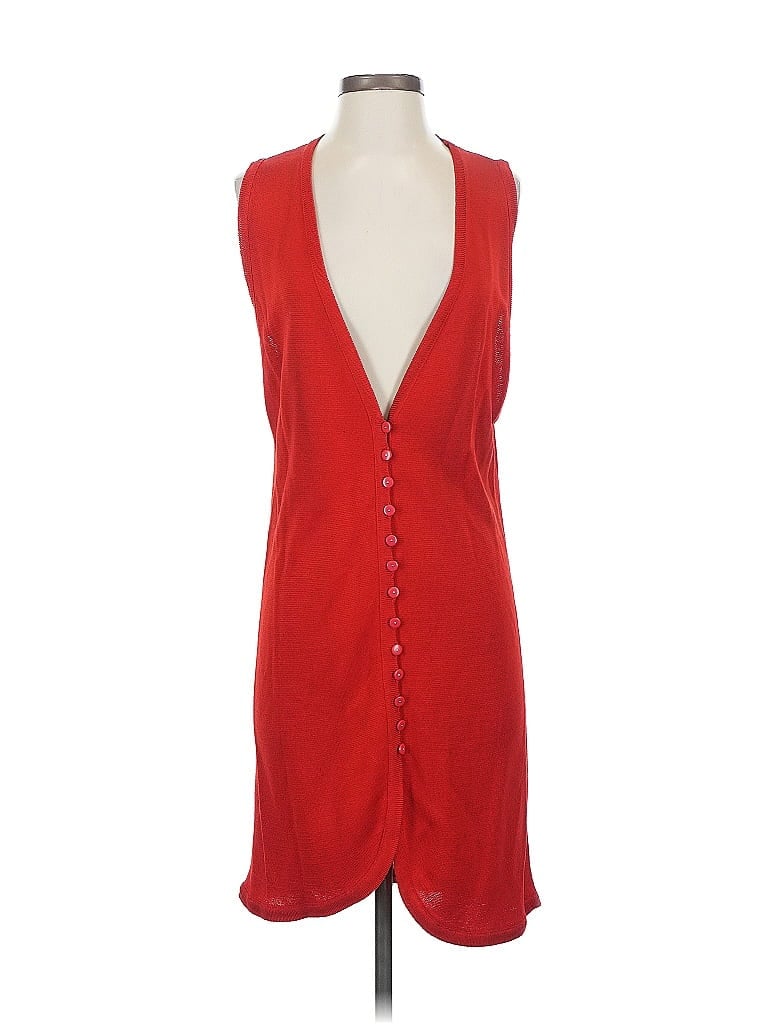 Pre-owned Assorted Brands Cardigan Sweater In Red