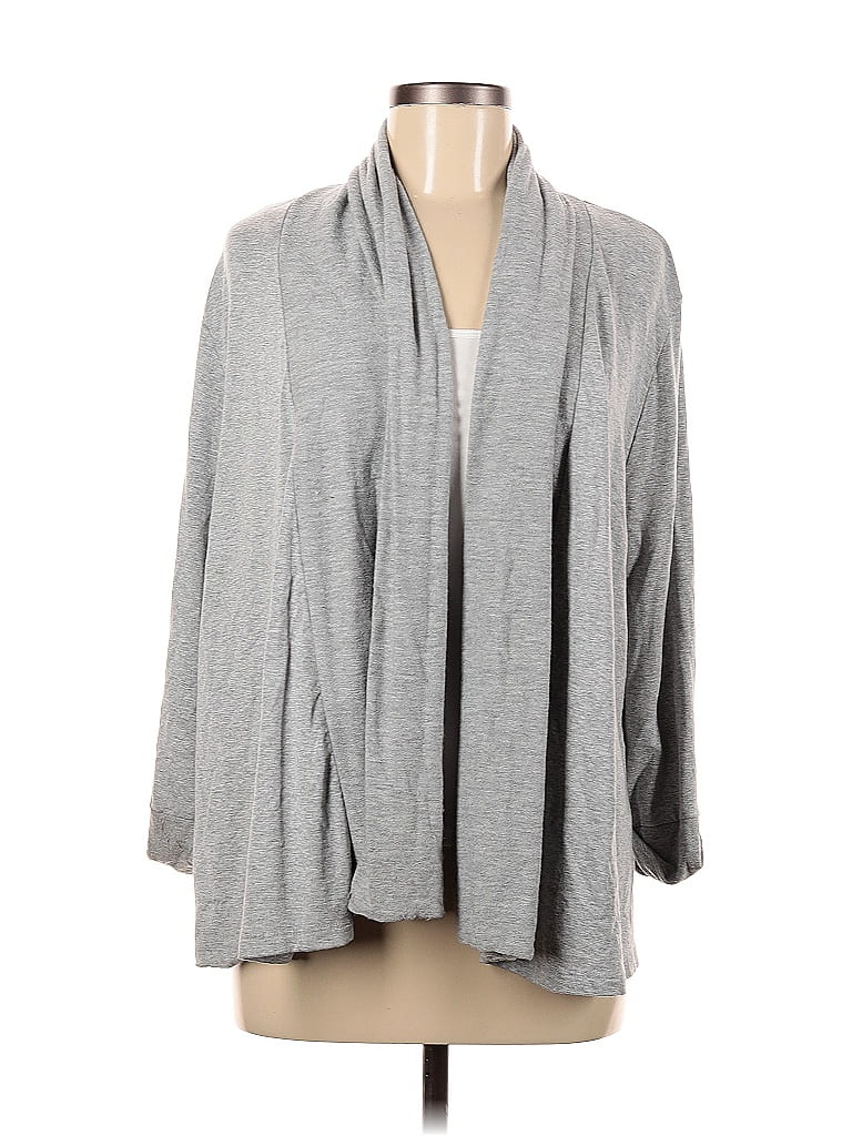 Pre-owned Lapis Cardigan Sweater In Gray