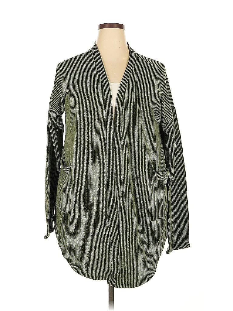 Pre-owned Heimish Usa Cardigan Sweater In Green