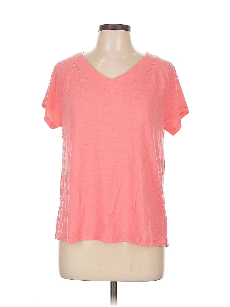 Click to view more detailed imagery on our partner's website Pre-owned Talbots Short Sleeve T-shirt In Pink
