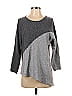 Market and Spruce Color Block Gray Pullover Sweater Size S - photo 1