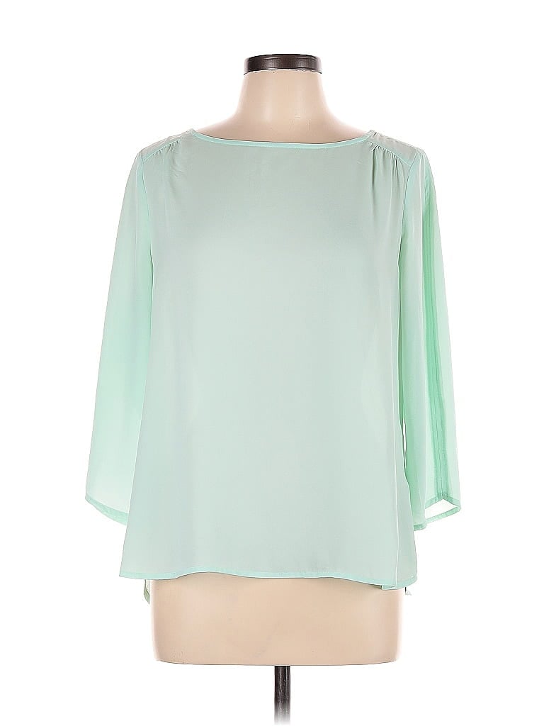 Pre-owned The Limited 3/4 Sleeve Blouse In Green