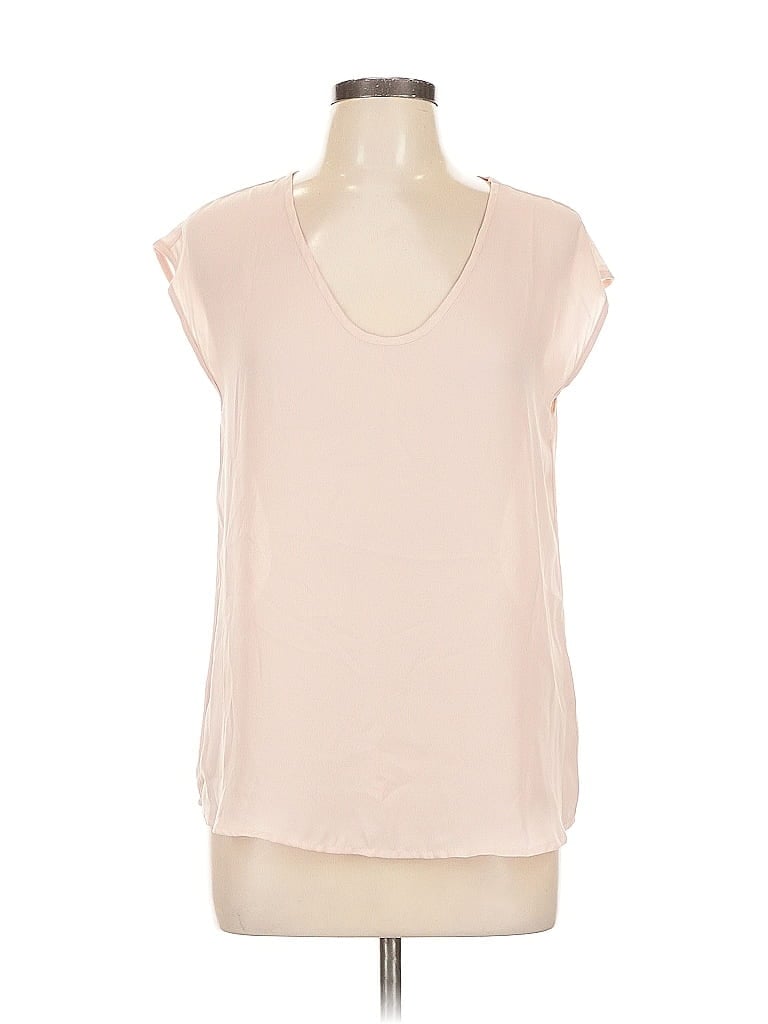 SHINESTAR Pre-owned Short Sleeve Top Pink Scoop Neck Tops