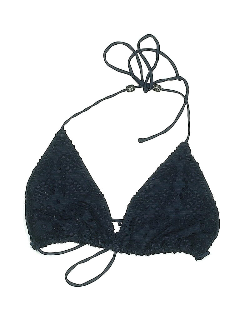 Pre-owned Topshop Swimsuit Top Black Swimwear