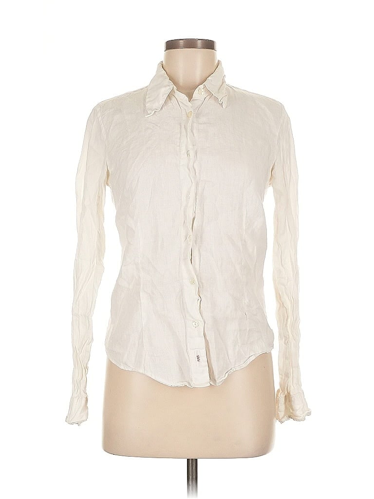 Pre-owned Bellerose Long Sleeve Button Down Shirt In White