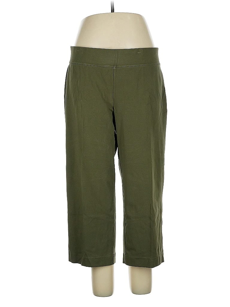 Pre-owned Lands' End Casual Pants In Green