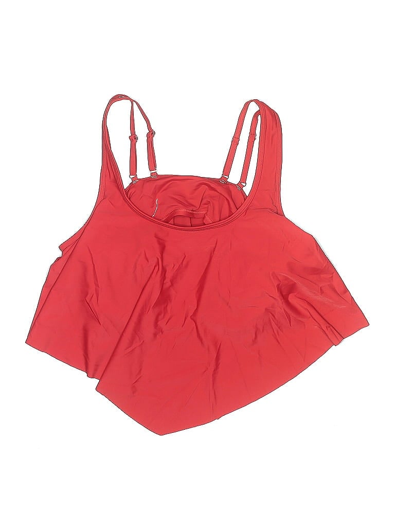 Pre-owned Unbranded Swimsuit Top Red Swimwear