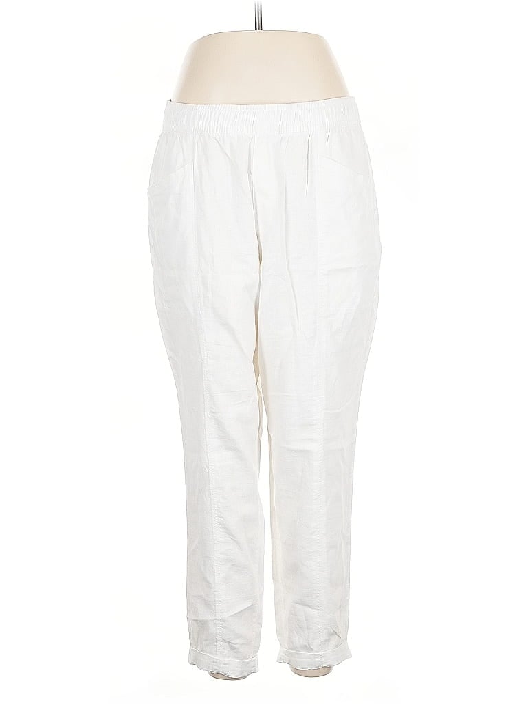 Pre-owned Old Navy Linen Pants In White