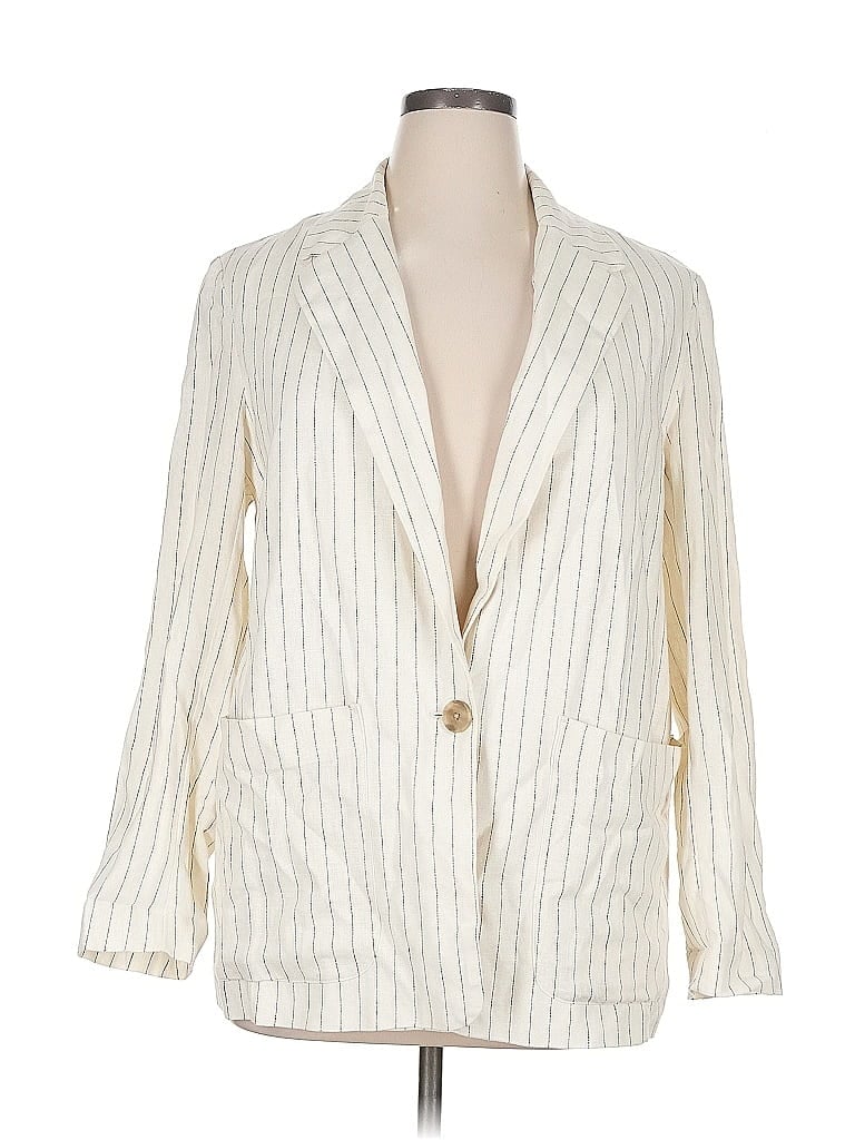 Pre-owned A New Day Blazer Jacket In White