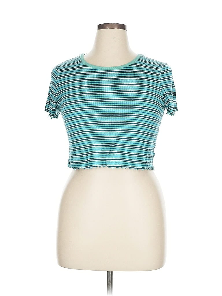 Pre-owned Wild Fable Short Sleeve T-shirt In Blue