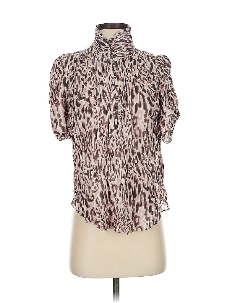 Pre-owned Maeve Short Sleeve Blouse In Pink