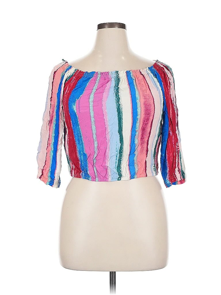 CANDIES Pre-owned Candie's 3/4 Sleeve Blouse In Pink