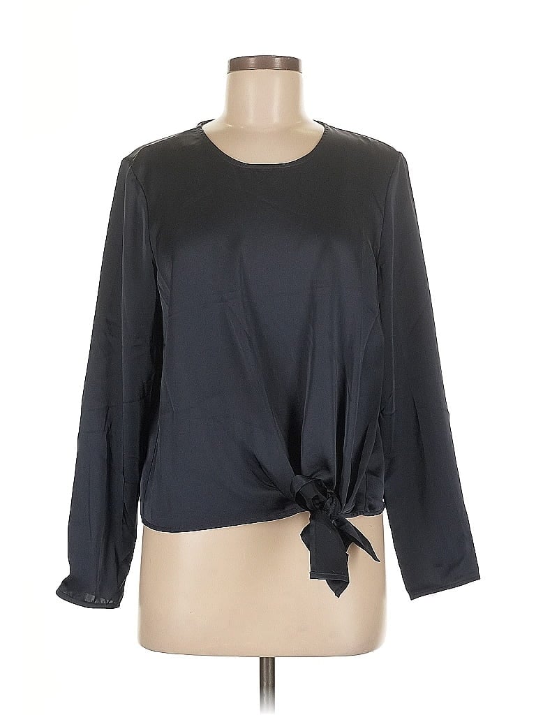 Pre-owned Eliane Rose Long Sleeve Blouse In Black