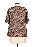 Assorted Brands Gray Tan Short Sleeve Blouse Size 10 - 12 Tall - photo 2
