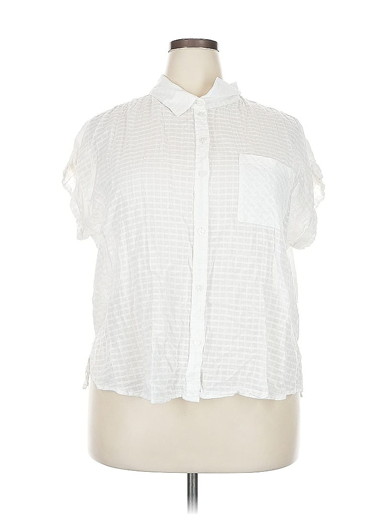 SANCTUARY Pre-owned Short Sleeve Blouse In White