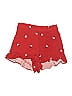 POPSUGAR 100% Rayon Hearts Red Shorts Size S - photo 1