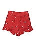 POPSUGAR 100% Rayon Hearts Red Shorts Size S - photo 2