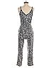 Prettygarden Animal Print Silver Jumpsuit Size S - photo 2