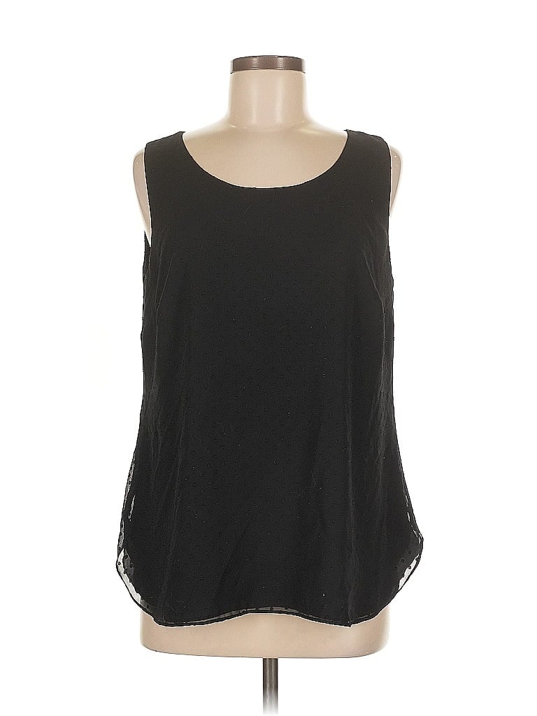 Pre-owned Chico's Sleeveless Blouse In Black