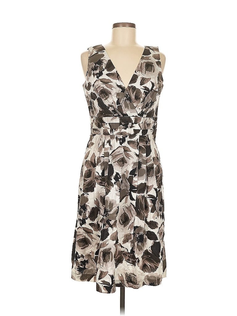 Pre-owned Julian Taylor Cocktail Dress In Gray