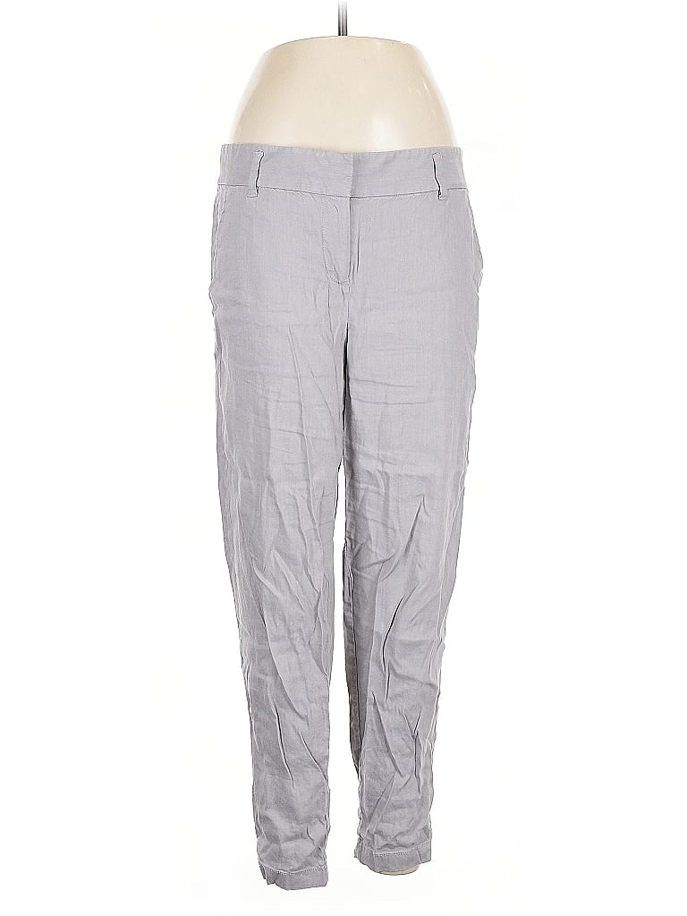 Pre-owned Ann Taylor Linen Pants In Gray