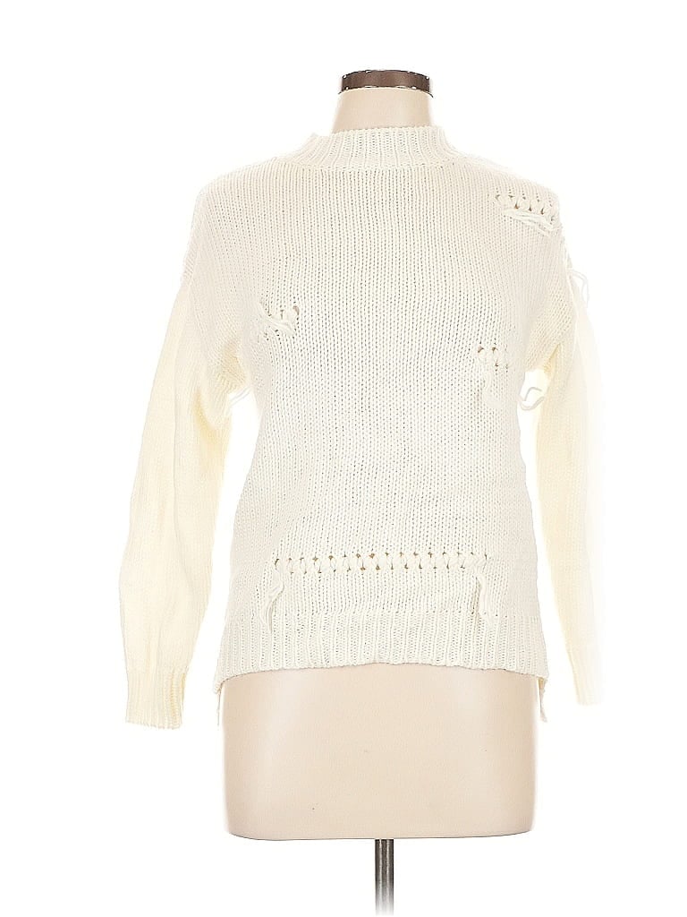 Click to view more detailed imagery on our partner's website Pre-owned Zara Turtleneck Sweater In White
