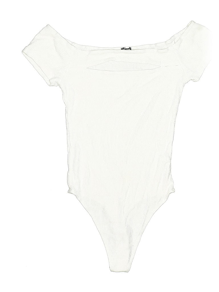 Pre-owned Monrow Bodysuit In White