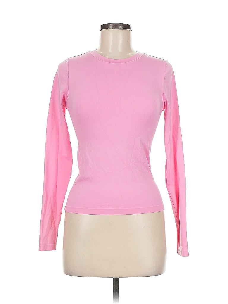 Pre-owned Wild Fable Long Sleeve T-shirt In Pink