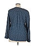 Collective Concepts 100% Polyester Blue Long Sleeve Blouse Size XL - photo 2