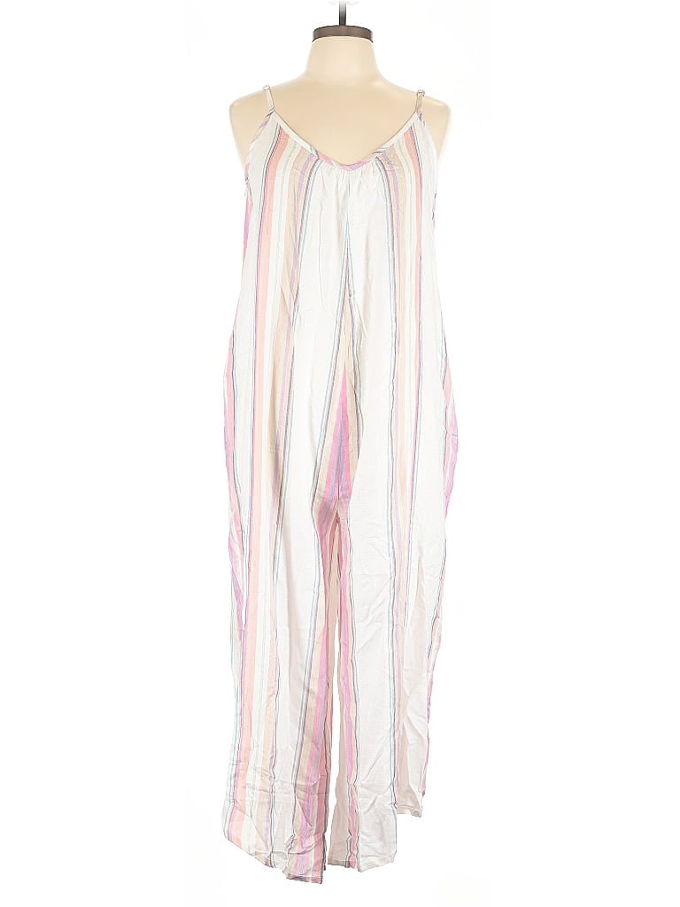 Pre-owned En Creme Jumpsuit In White