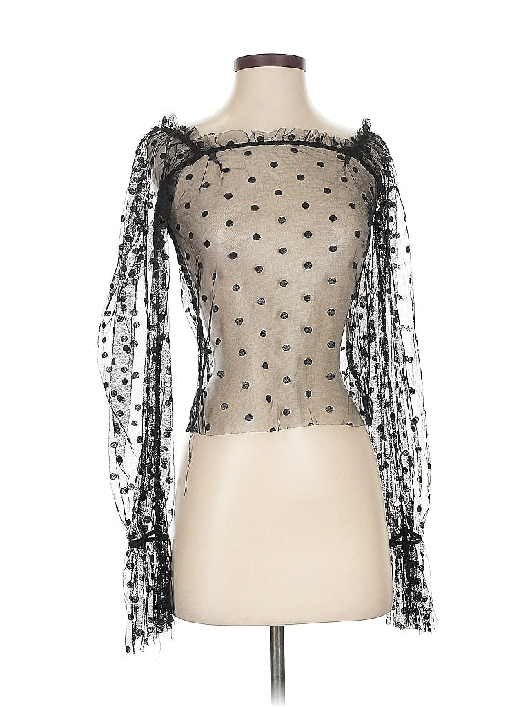 Pre-owned Shein 3/4 Sleeve Blouse In Black