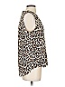 Vince Camuto 100% Polyester Animal Print Ivory Sleeveless Blouse Size S - photo 4