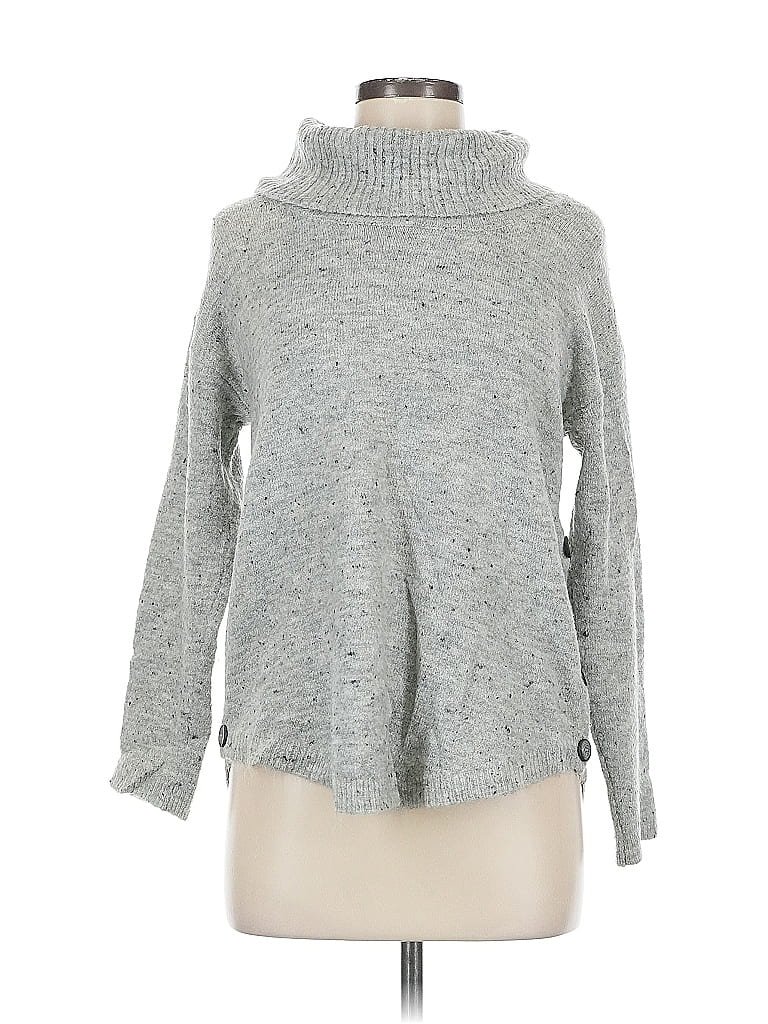 Pre-owned Fortune + Ivy Turtleneck Sweater In Gray