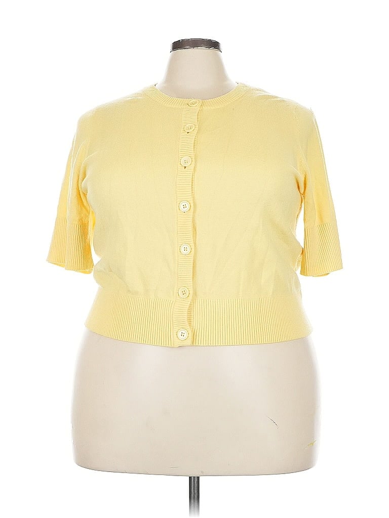Pre-owned Torrid Cardigan Sweater In Yellow
