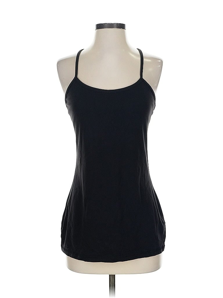 Click to view more detailed imagery on our partner's website Pre-owned Lululemon Athletica Tank Top Black Halter Neckline Tops