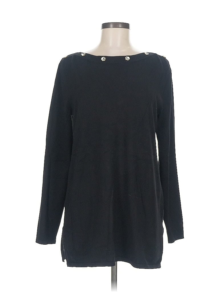 CABLE & GAUGE Pre-owned Pullover Sweater In Black