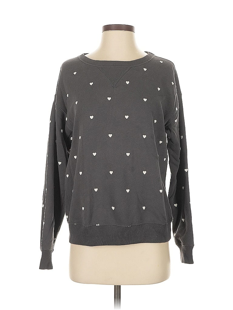 Pre-owned Abercrombie & Fitch Pullover Sweater In Gray